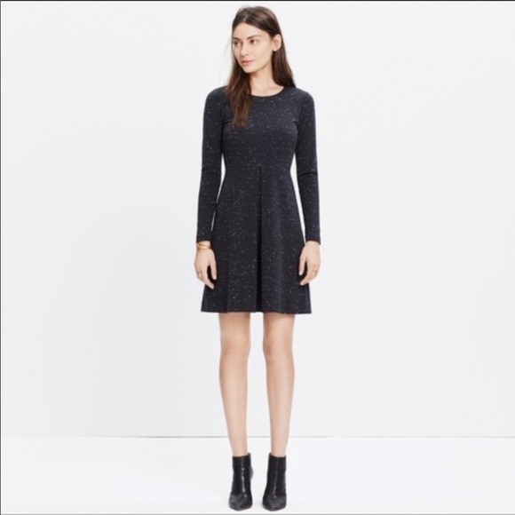 Madewell Dresses & Skirts - Madewell Grey Heathered Long Sleeve Dress Sz 2